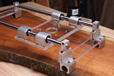 Acrylic Slab Flattening Router Sled & Rails