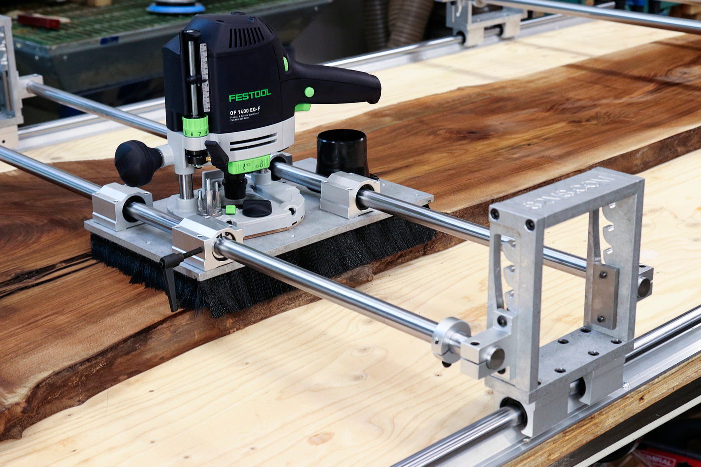 STANDARD Slab Flattening Router Sled & Rails stuff2makestuff